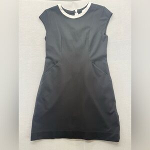 Kate Spade Women’s Ponte Knit  Knee Length Aline Dress Black White Size 6